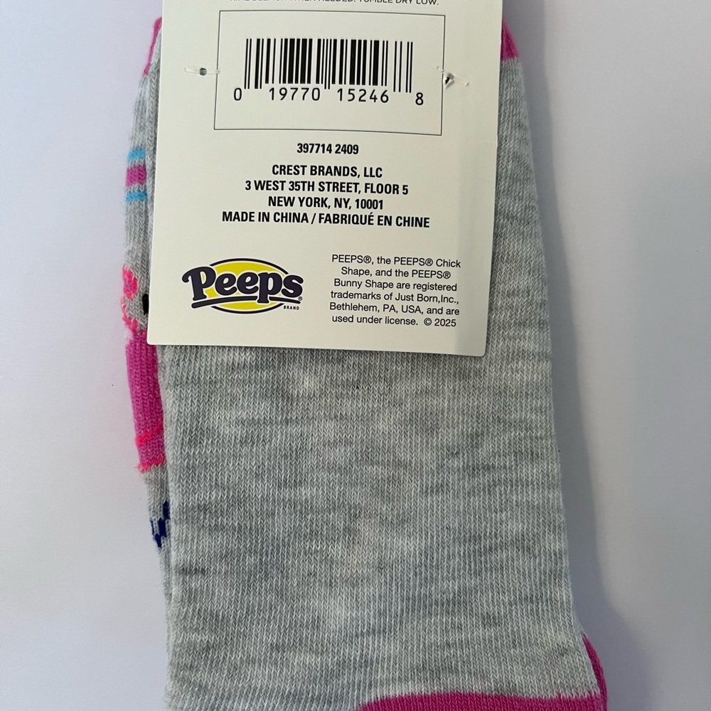 Peeps Themed Socks Set of 3 Womens crew socks Easter Sz 5-9.5 - Picture 9 of 9